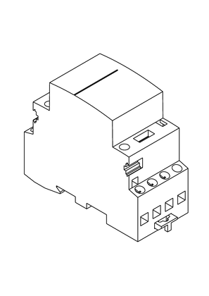 Acti9 iCT contactor - 3 poles - 3 NO - 25 A - 220..240 V AC - 3D CAD