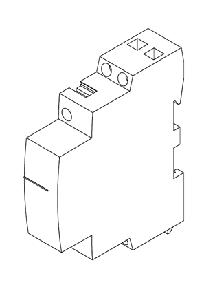 Acti9 iCT 16A contactor 2NO  - 3D CAD