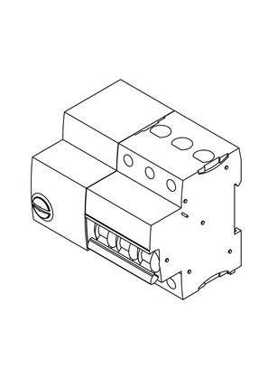 Reflex iC60N 3P; integrated control MCB - 3D CAD