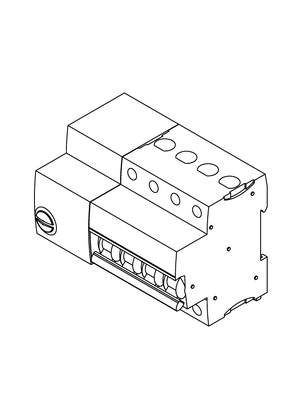 Reflex iC60N 4P; integrated control MCB - 3D CAD