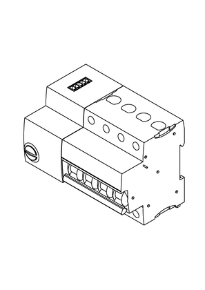 Reflex iC60N Ti24 4P; integrated control MCB  - 3D CAD