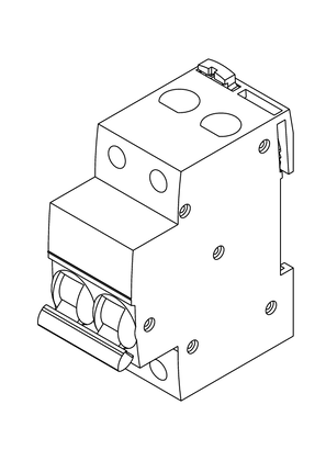 Circuit breaker- iK60N 2P - 3D CAD