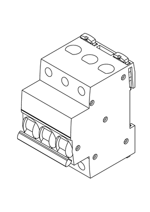 Circuit breaker- iK60N 3P - 3D CAD