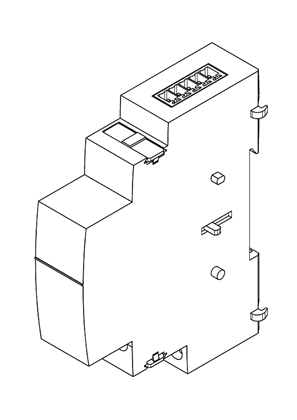 iACT24 Contactor auxiliary : CAD model - 3D CAD