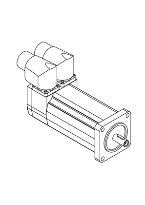 Lexium servo motor BSH55 rotatable - 3D CAD