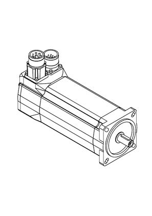 Lexium servo motor BSH70 straight - 3D CAD