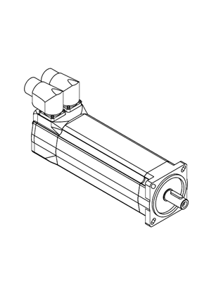 Lexium servo motor BSH70 rotatable - 3D CAD