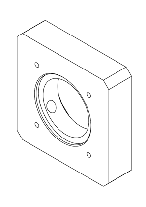 Adaptation kit for motor/gear-box combination - 3D CAD