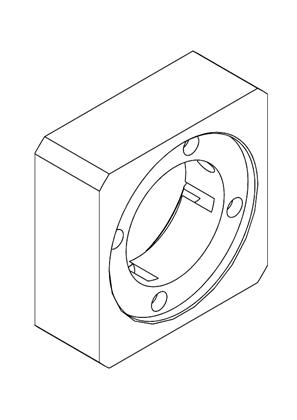 Adaptation kit for motor/gear-box combination - 3D CAD