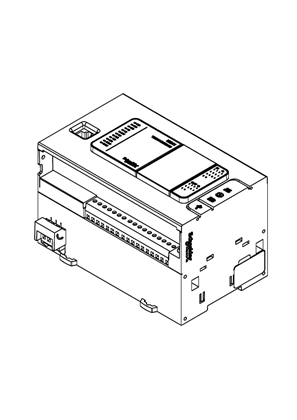CONTROLLER M241-24IO Ethernet- 3D CAD