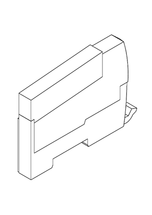 Modicon TM5 communication blocks - Discrete slice IO extension modules - 3D CAD
