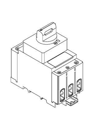TeSys GV4L - magnetic motor breaker 2A to 115A - EverLlink connection - rotary handle - 3D CAD