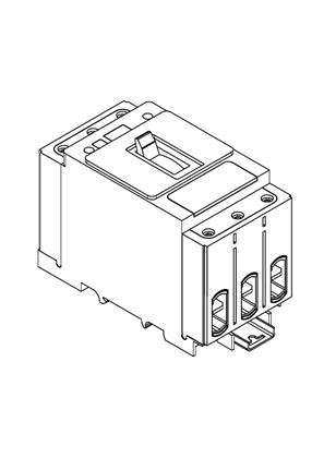 TeSys GV4L - magnetic motor breaker 2A to 115A - EverLink connection - toggle - 3D CAD