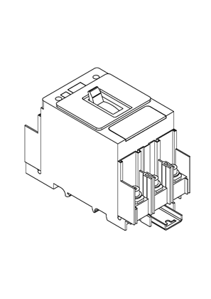 TeSys GV4P multifonction - thermal magnetic motor breaker 2A to 115A - lug connection - toggle - 3D CAD