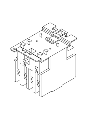 TeSys D - Contactor - LC1D4000/LC1D6500 - 4P-AC coil - 3D CAD