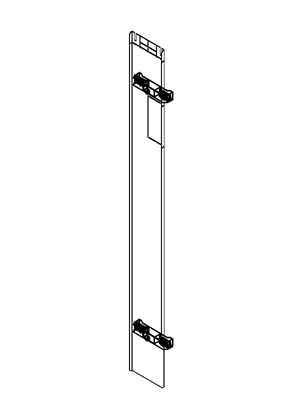 PrismaSeT Form 2 Front Barrier For Lateral Vertical Busbars - 3D CAD