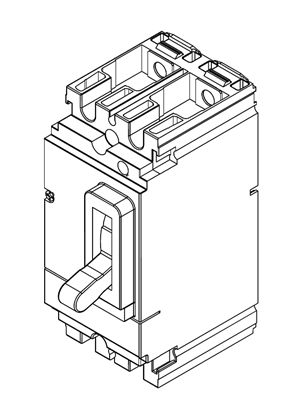 ComPacT BREAKER NSX160S  AC-DC 2P  TMD  - 3D CAD