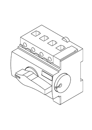 Compact INS40 to INS80 3P; Switch Disconnector - 3D CAD