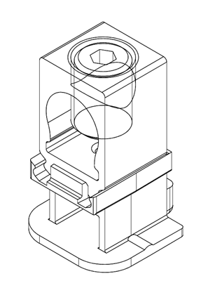 PowerPact - PowerPact Multistandard Circuit Breaker Lug kit (3) Metric Bind - 3D CAD