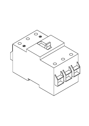 PowerPact - PowerPact BD/BG/BJ 3P EverLink control wire terminal circuit breaker - 3D CAD