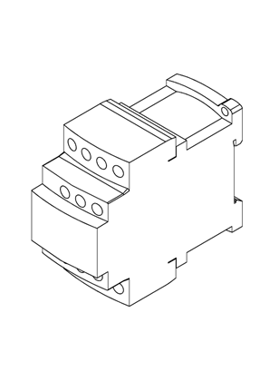 TeSys D contactors for 20 to 40A AC-1 - 4 pole 2NO/2NC - For connection by screw clamp terminals and lugs - D.C. supply - 3D CAD