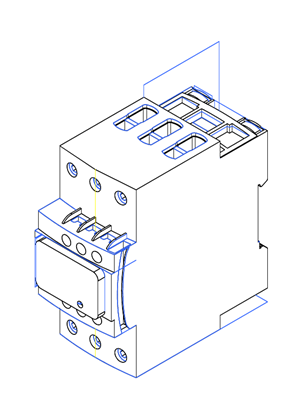 TeSys D contactor - 3D CAD