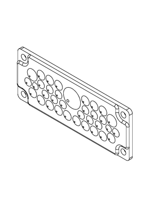 Spacial SF - Membrane for cable entrances FL 21 T35 - 3D CAD