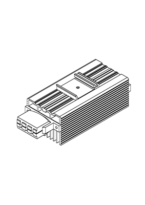 ClimaSys PTC - Heating resistance Alu 100W 270-420V - 3D CAD