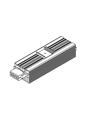 ClimaSys PTC - Heating resistance Alu 150W. 12-24V - 3D CAD