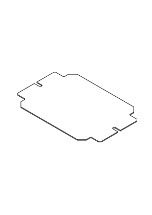 Spacial SBM - Metal mounting plate 150x200 - 3D CAD