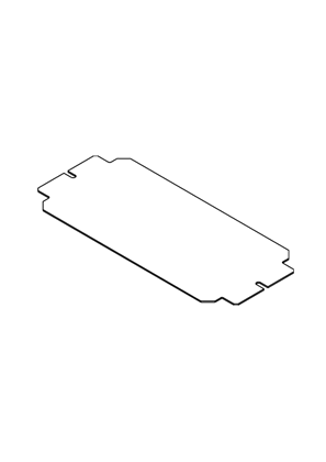 Spacial SBM - Metal mounting plate 150x300 - 3D CAD