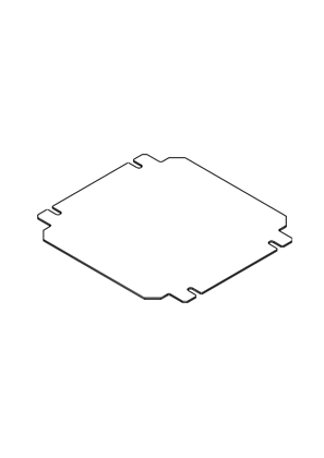 Spacial SBM - Metal mounting plate 200x200 - 3D CAD