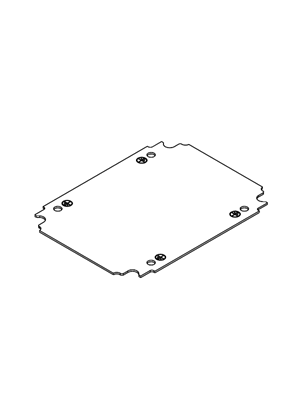 Spacial CRN - Plain mount. plate 250X200 - 3D CAD