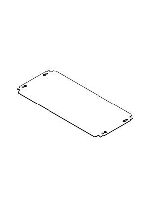 Spacial CRN - Plain mount. plate 250x500 - 3D CAD