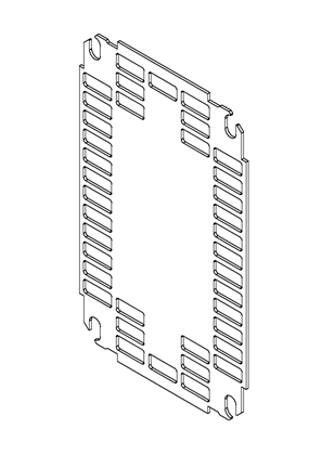 Spacial - Telequick Mounting plate 300X200 - 3D CAD