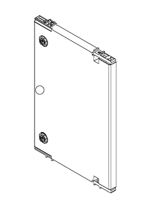 Thalassa PLM - Reversible internal door polyester 2 locks grid pattern for Thalassa PLM43•• - 3D CAD