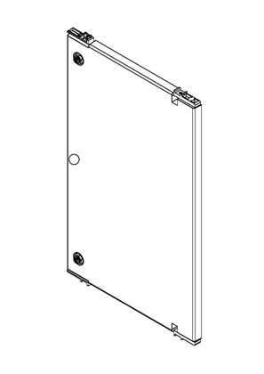 Thalassa PLM - Reversible internal door polyester 2 locks grid pattern for Thalassa PLM64•• - 3D CAD