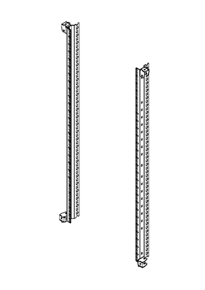 Spacial SM - Partial fixed rack 19P 26U - 3D CAD