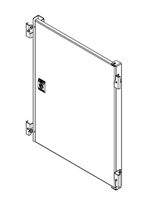 Spacial S3D CRN S3X - H500xW400 - Internal door - 3D CAD