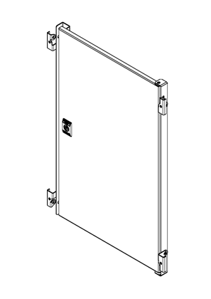 Spacial S3D CRN S3X - H600xW400 - Internal door - 3D CAD