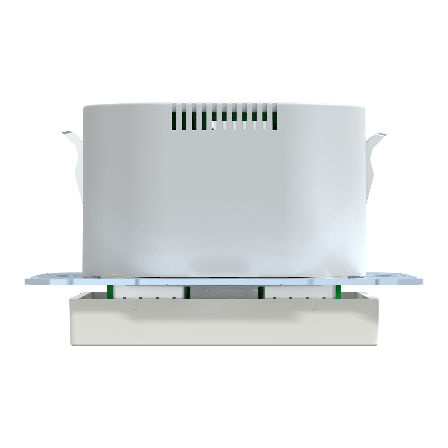 MEG2366-0319 - Schuko Steckdose mit USB Ladegerät, polarweiß 