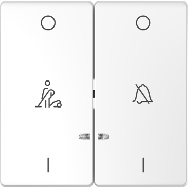MERTEN Dupla billentyű, szállodai funkciókhoz, D-Life, lótuszfehér színű, MTN3429-6035