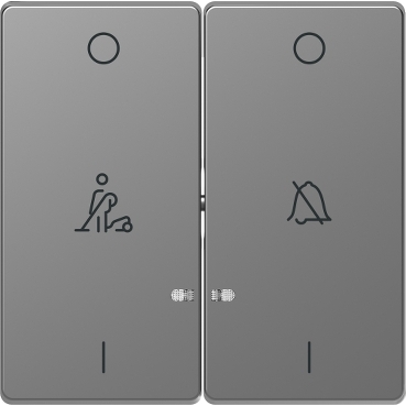 MERTEN Dupla billentyű, szállodai funkciókhoz, D-Life, acél színű, MTN3429-6036