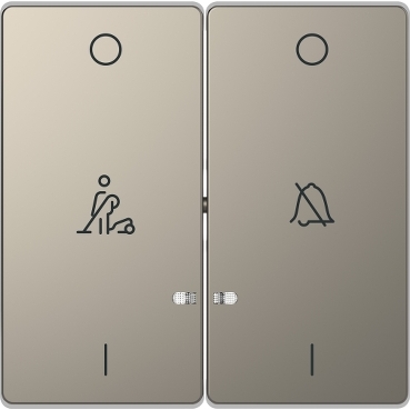 MERTEN Dupla billentyű, szállodai funkciókhoz, D-Life, nikkel színű, MTN3429-6050