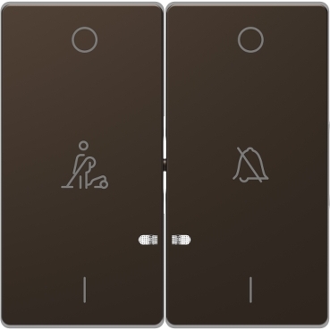 MERTEN Dupla billentyű, szállodai funkciókhoz, D-Life, mokka színű, MTN3429-6052