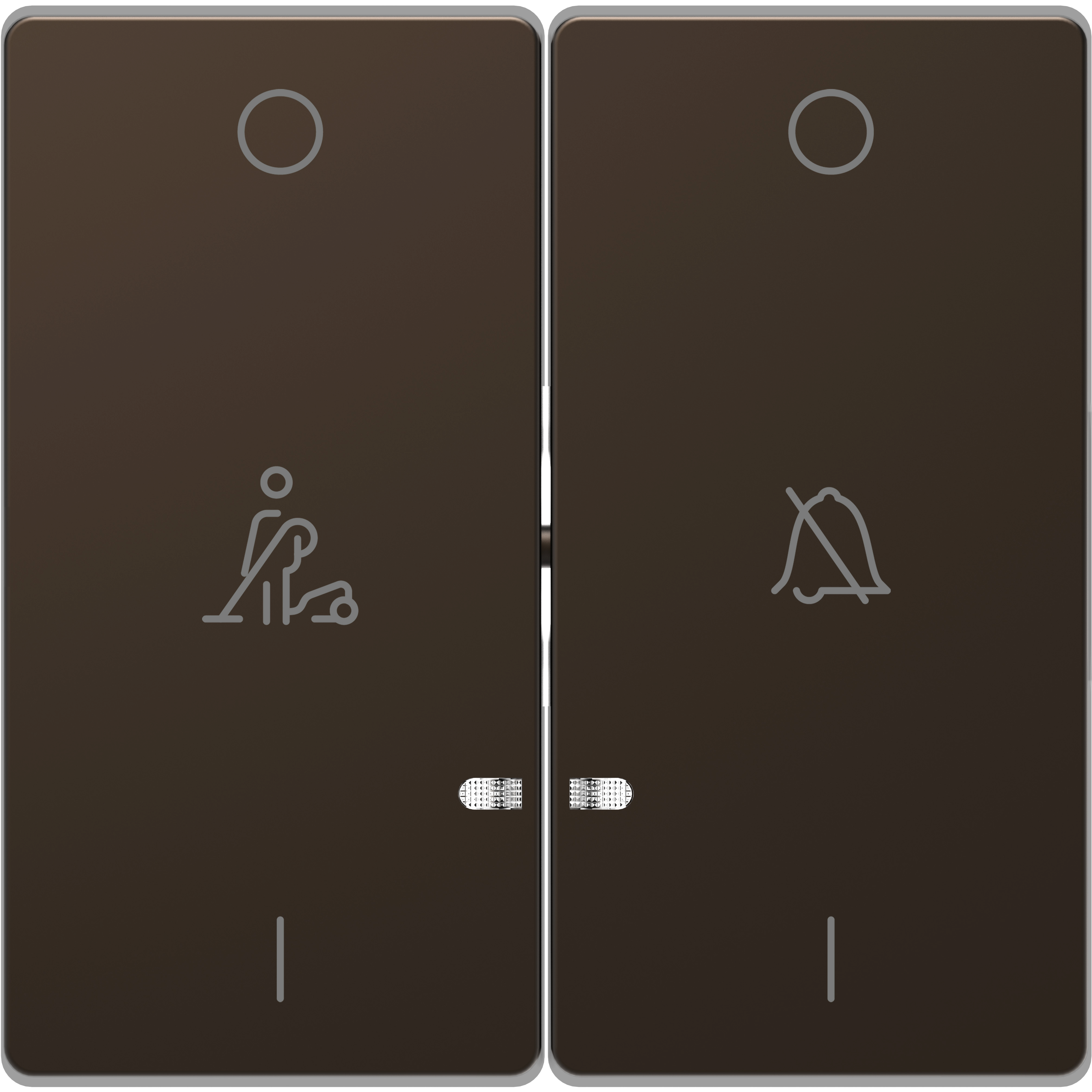 Enjo double mocca voyant+picto