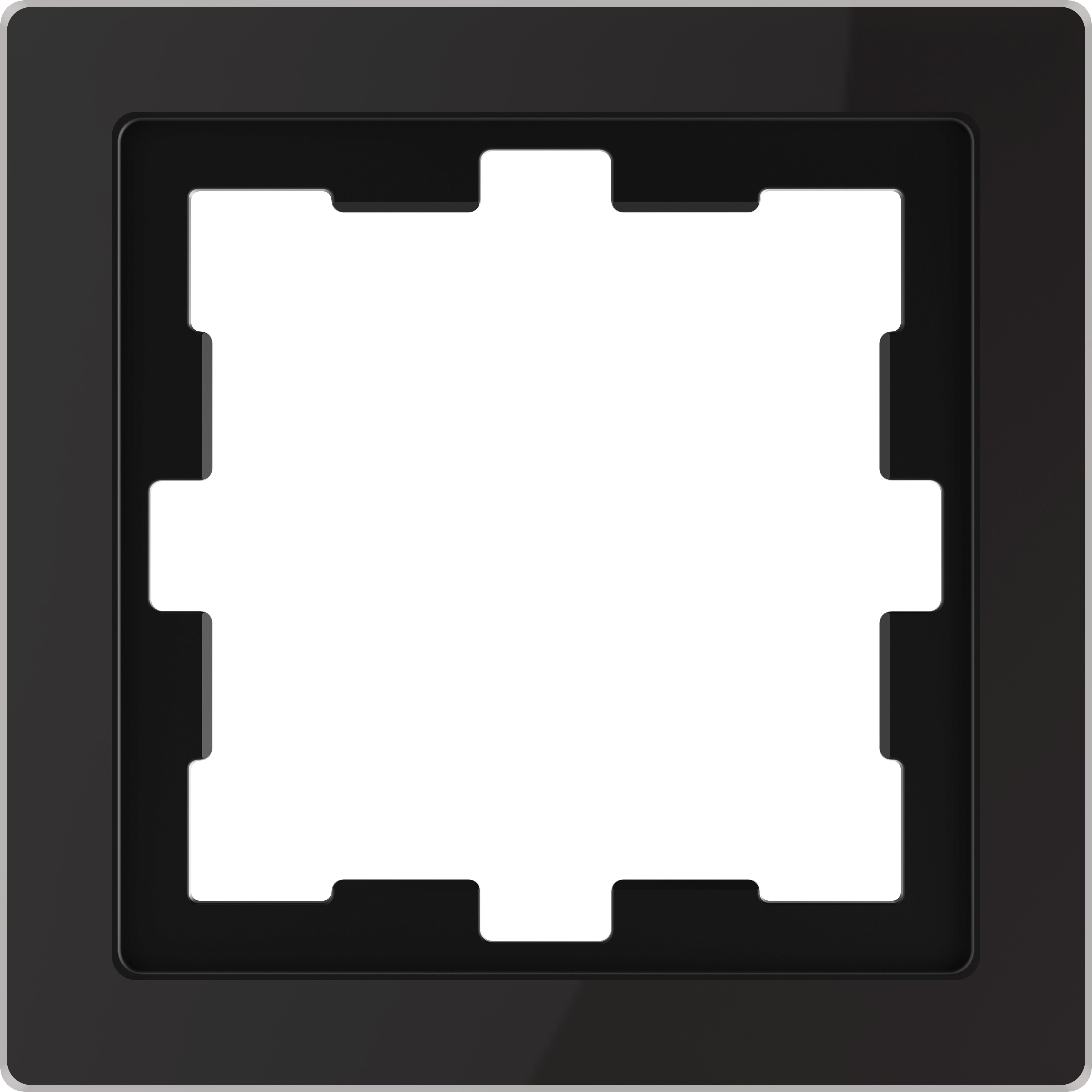 Cadre de finition verre noir 1