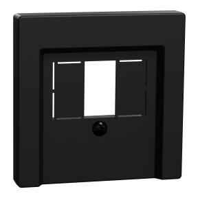 Zentralplatte für TAE/Audio/USB, schwarz matt, System M