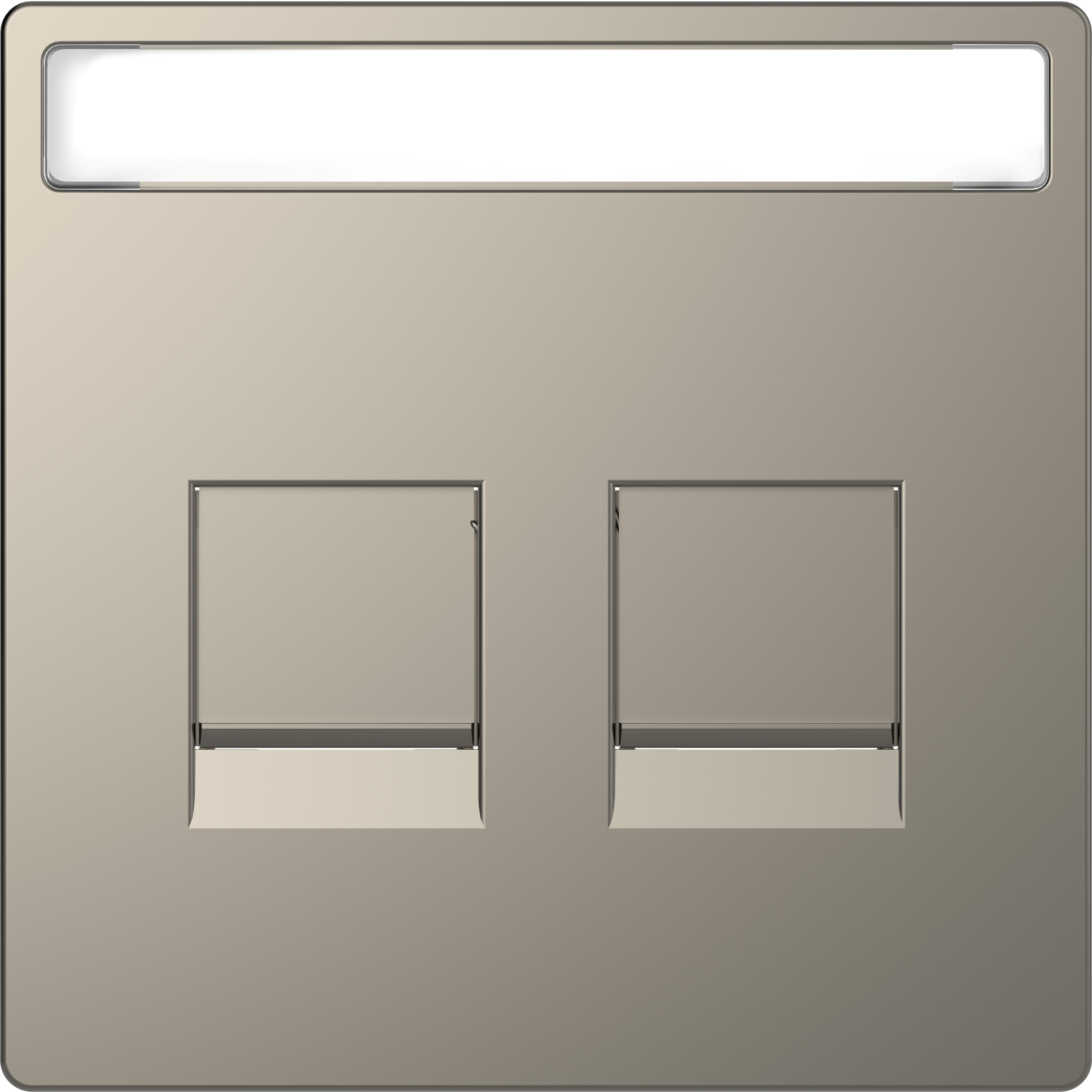 Enjo RJ45 porte-étiq nickel