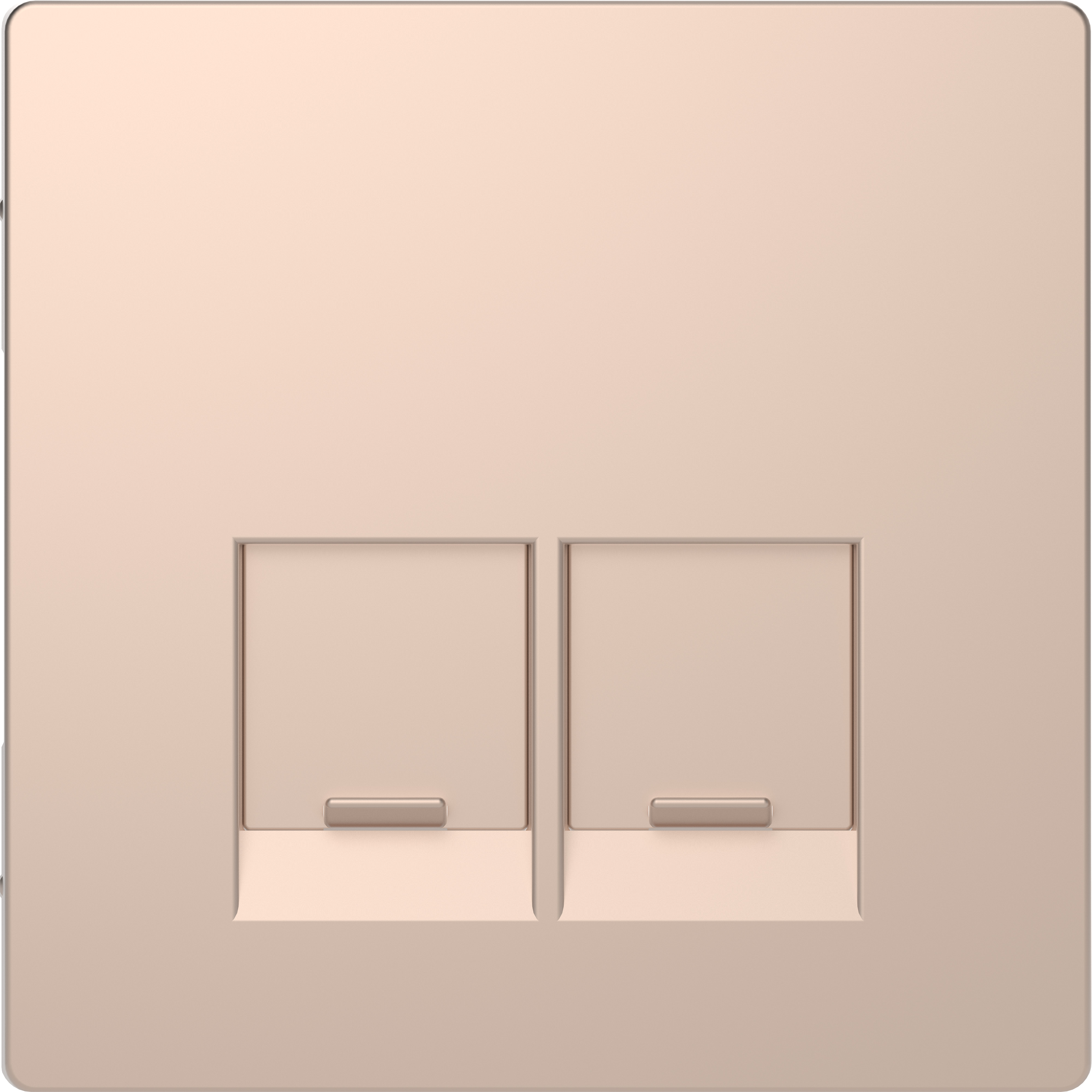Enjo simple RJ45x2 champagne